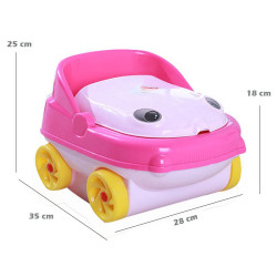 Olita tip WC, figurina ochisori, roz