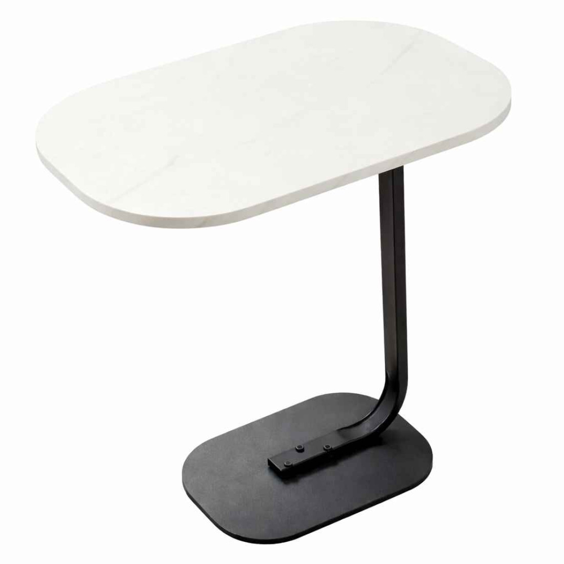 Masuta cafea, forma de C, compacta, multifunctionala, 39x28x55cm