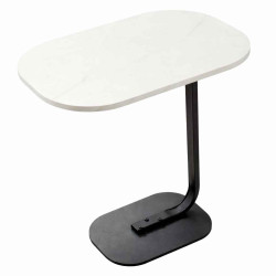 Masuta cafea, forma de C, compacta, multifunctionala, 39x28x55cm