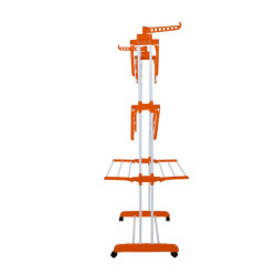 SUPORT PENTRU HAINE / USCATOR DE RUFE, 3 RAFTURI, CAPACITATE 40 KG