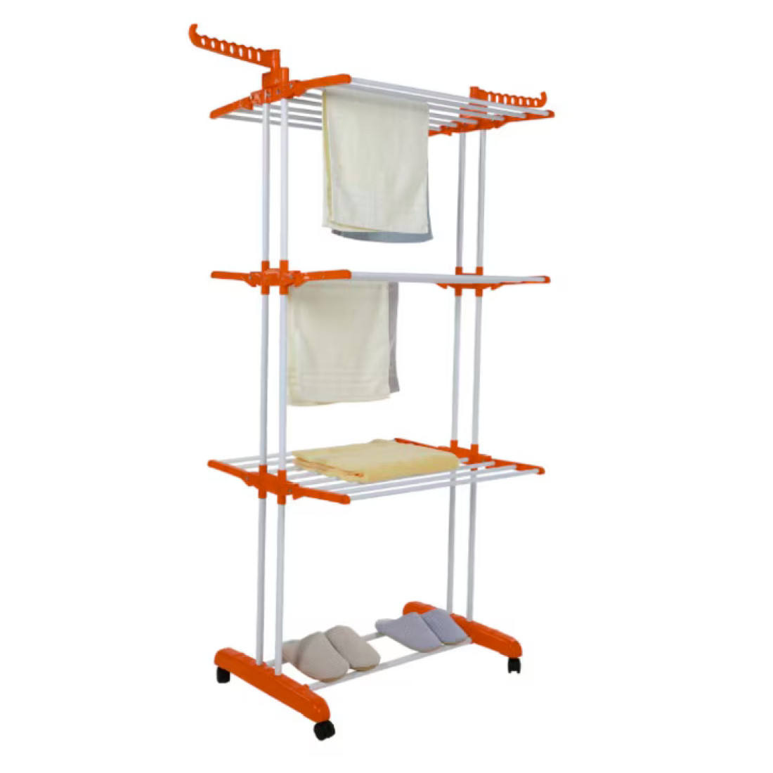 SUPORT PENTRU HAINE / USCATOR DE RUFE, 3 RAFTURI, CAPACITATE 40 KG