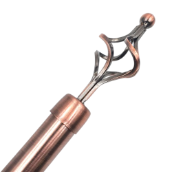 Galerie telescopica perdea sau draperie, metalica, bronz, cu lungime reglabila,  200 CM