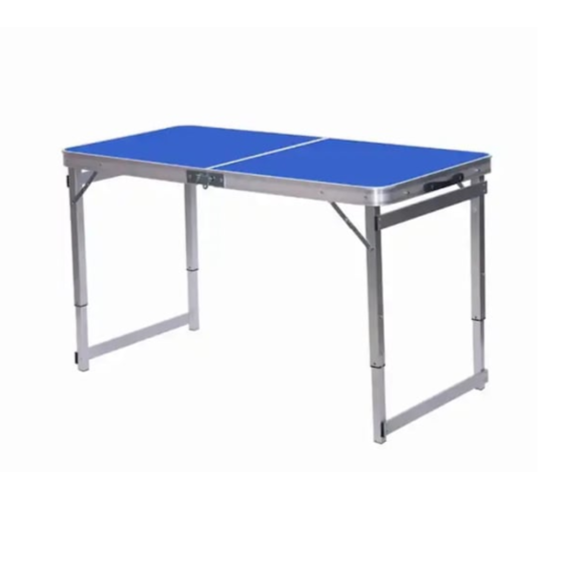 Masa Pliabila din Aluminiu cu 4 Scaune, Tip Valiza, Usor de Transportat, Blat 120 x 60 cm, Inaltime Reglabila 50-63 cm, Albastru Masa Pliabila din Aluminiu cu 4 Scaune, Tip Valiza, Usor de Transportat, Blat 120 x 60 cm, Inaltime Reglabila 50-63 cm, Albastru