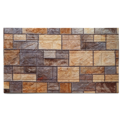 Tapet autocolant 3D design piatra, 70x77 cm pentru bucatarie, baie, multicolor, usor de aplicat