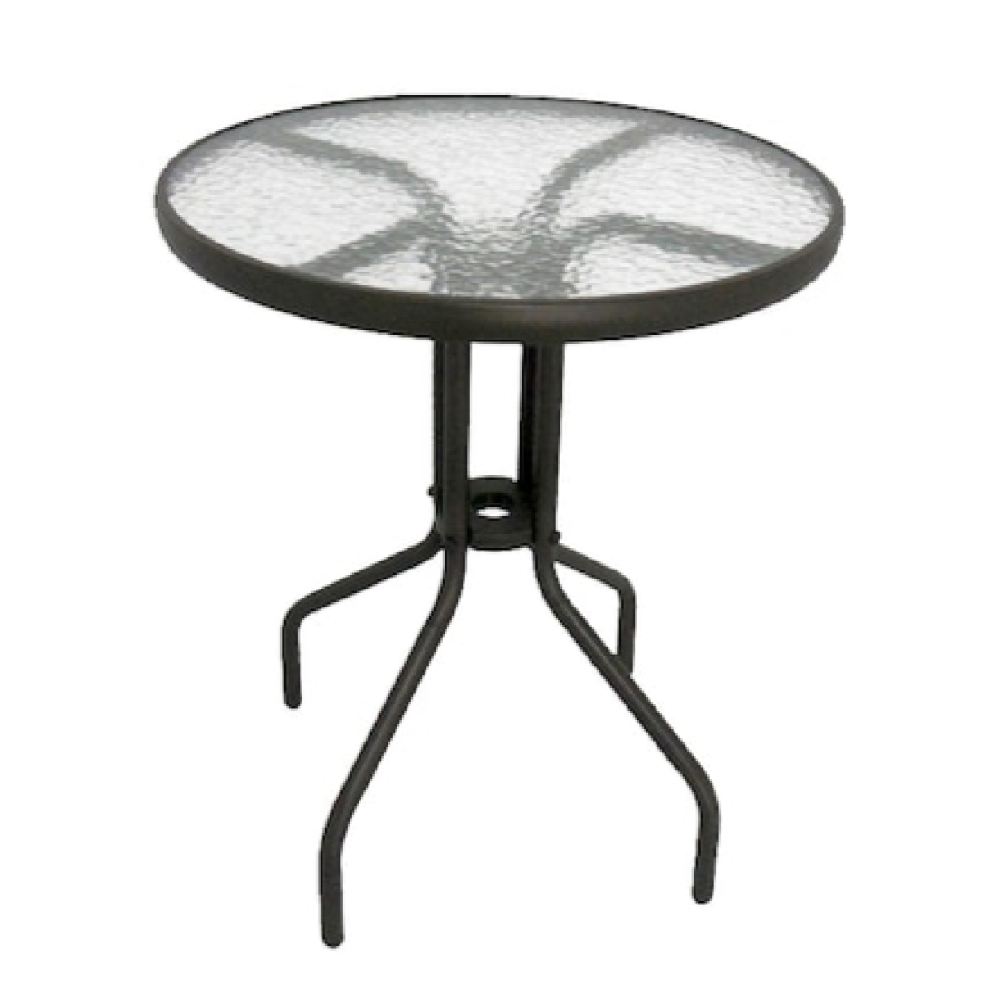 Set mobilier de gradina 3 piese, masa 60 x 72 cm si 2 scaune 53 x 65 x 72 cm, negru