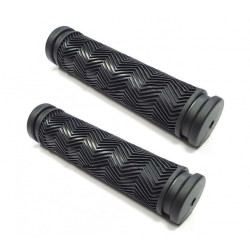  Set 2 mansoane bicicleta , negre, model zig-zag