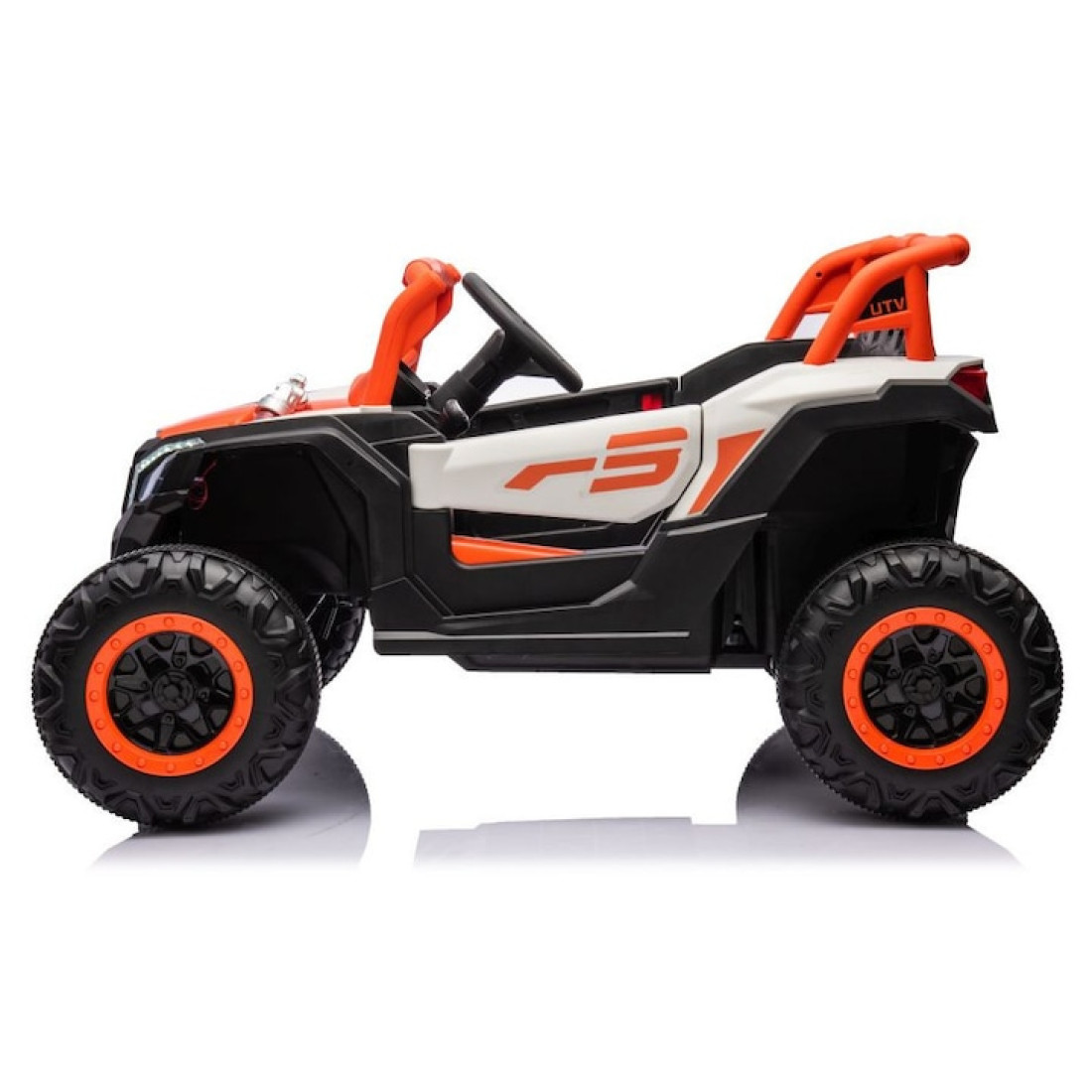 Masinuta electrica copii 4 motoare, portocalie, RDB-611