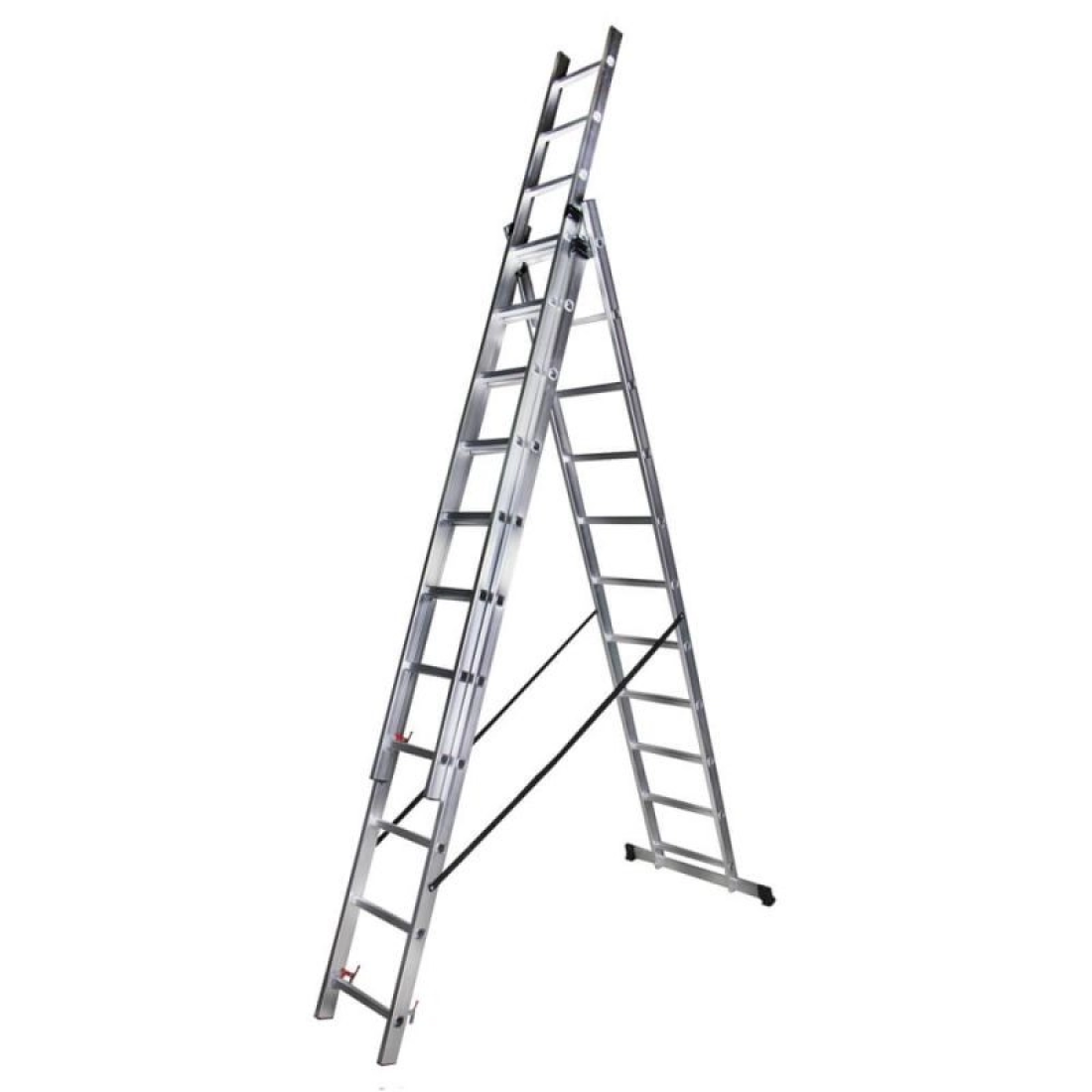 Scara aluminiu, adaptabila, 3 x 11 trepte