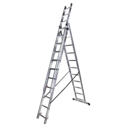 Scara aluminiu, adaptabila, 3 x 11 trepte