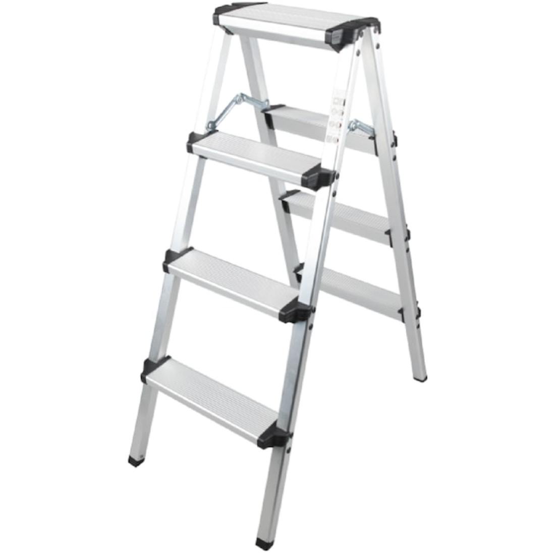 Scara dubla aluminiu cu 4 trepte