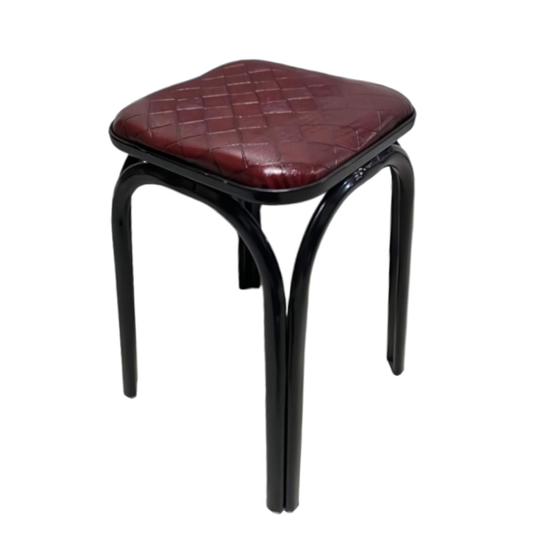 Taburet bucatarie, cadru metal, stivuibil, Rosu