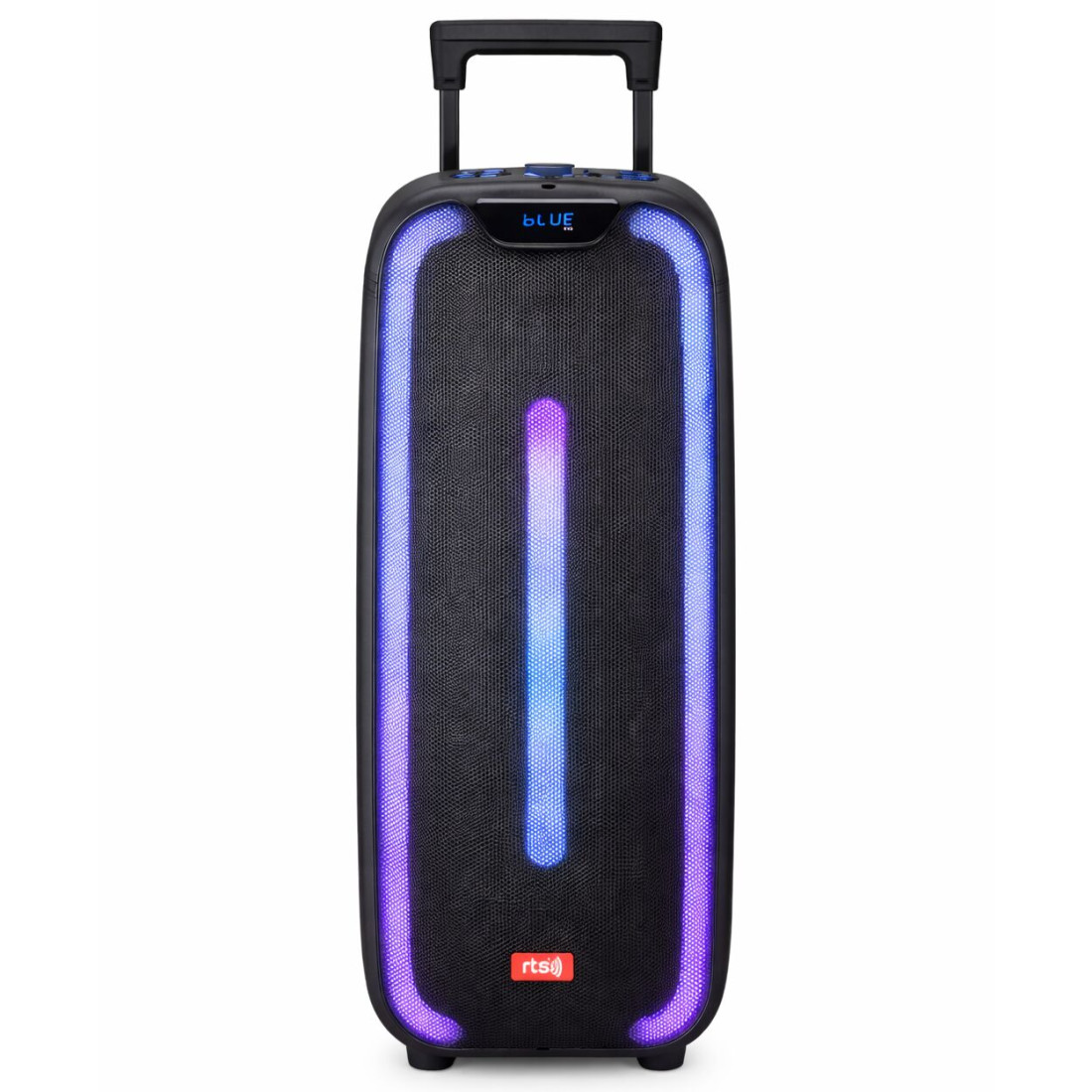 Boxa portabila RTS-2807, tip troler cu roti, 60W, Bluetooth, USB, TF, Radio FM, AUX, Telecomanda, Cablu AV, Microfon cu fir