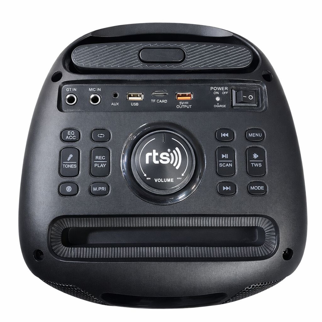 Boxa portabila RTS-2807, tip troler cu roti, 60W, Bluetooth, USB, TF, Radio FM, AUX, Telecomanda, Cablu AV, Microfon cu fir