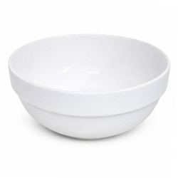 Bol ceramic minimnalist, 15 x 7cm, alb