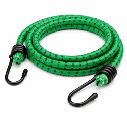 Coarda elastica auto pentru fixarea bagajelor cu carlig, 1.5 m, verde