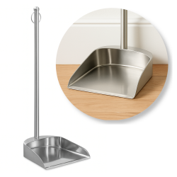 Faras Metalic din Inox - Cu Maner Lung si Design Ergonomic, Anti-Rugina, Perfect pentru Interior si Exterior 66x23 cm