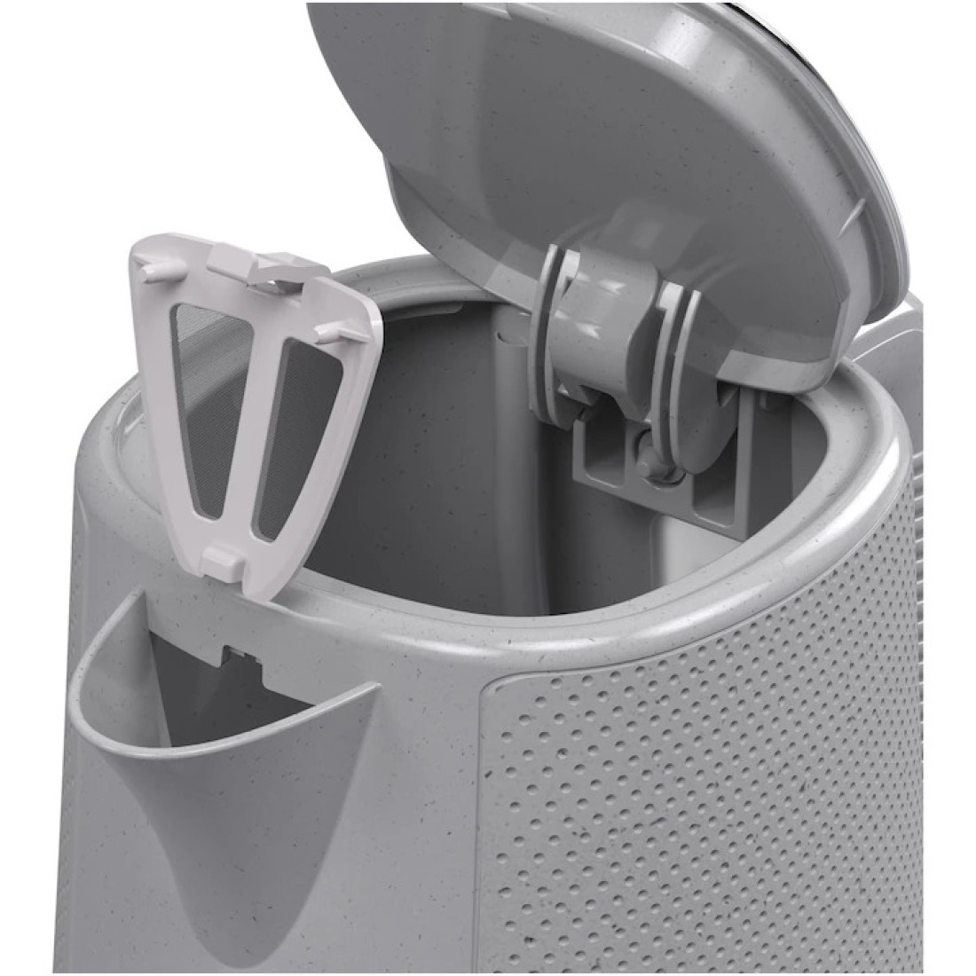 Fierbator Tesla KT400GX, 1.7L, 2200W, oprire automata, indicator LED, baza rotativa 360°, alb/gri Fierbator Tesla KT400GX, 1.7L, 2200W, oprire automata, indicator LED, baza rotativa 360°, alb/gri