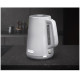 Fierbator Tesla KT400GX, 1.7L, 2200W, oprire automata, indicator LED, baza rotativa 360°, alb/gri Fierbator Tesla KT400GX, 1.7L, 2200W, oprire automata, indicator LED, baza rotativa 360°, alb/gri