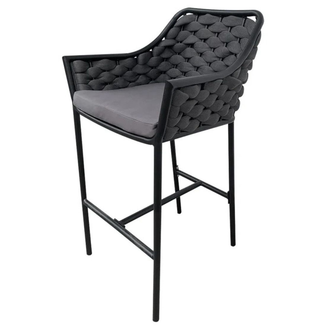 Fotoliu pentru exterior, Gri, 55x60x103 cm