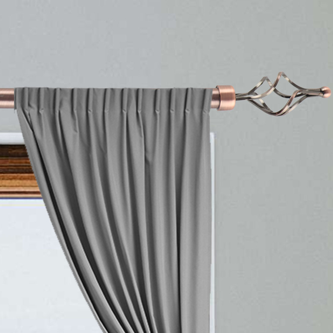 Galerie telescopica perdea sau draperie, dubla, metalica, auriu, cu lungime reglabila, 200cm