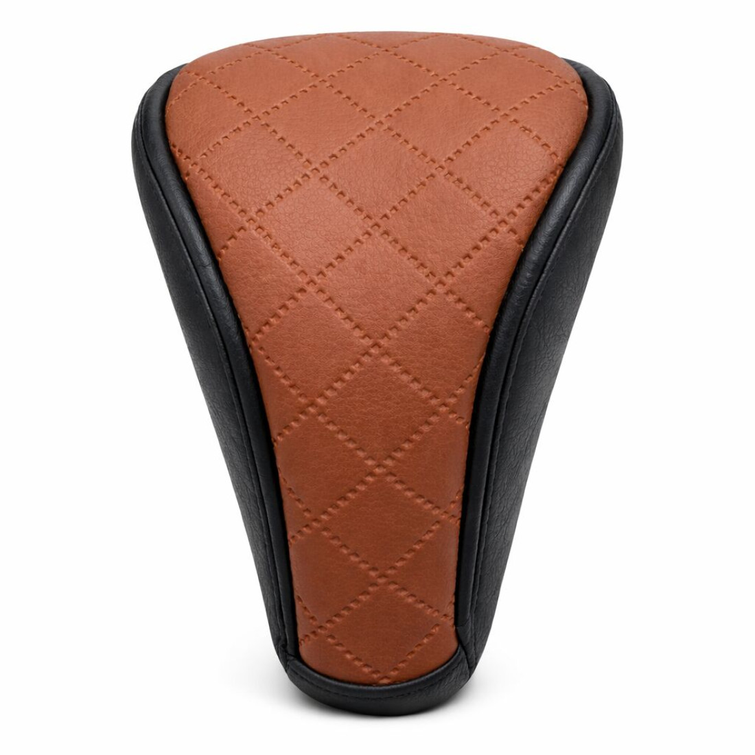 Husa schimbator viteze auto cu fermoar, 12 cm, maro cu negru