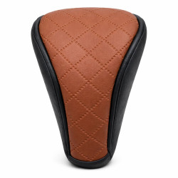 Husa schimbator viteze auto cu fermoar, 12 cm, maro cu negru