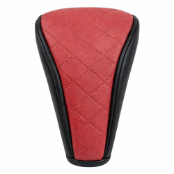 Husa schimbator viteze auto cu fermoar, 12 cm, rosu cu negru