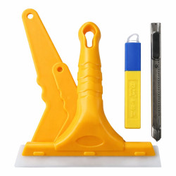 Kit racleta multifunctionala pentru curatare auto si pentru montarea foliei auto sau a autocolantelor