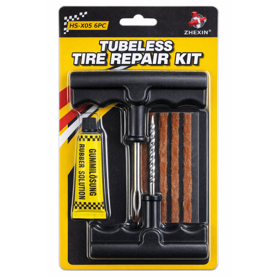 Kit vulcanizare auto la rece, depanare cu snur, adeziv cauciuc, reparare anvelope