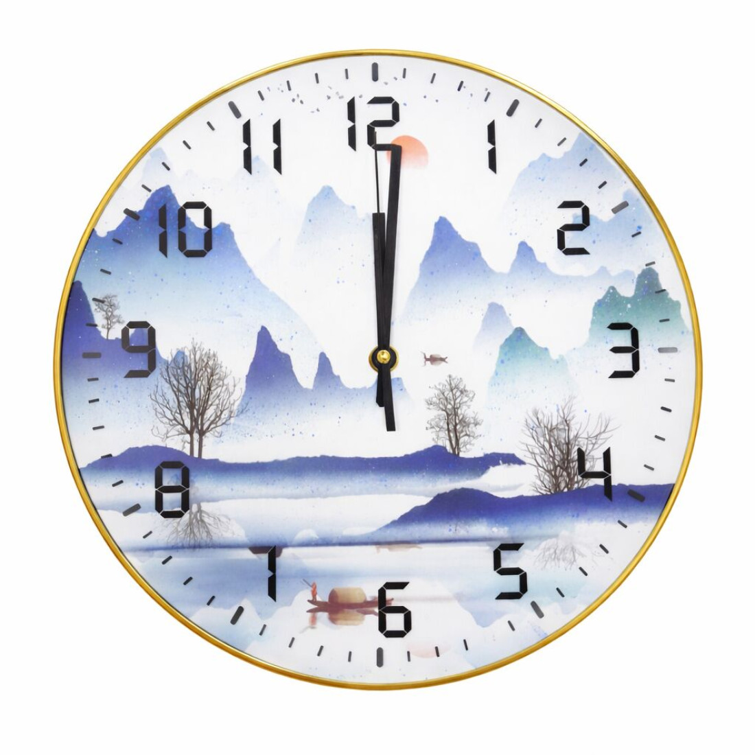 Ceas cu imprimeu montan 30cm