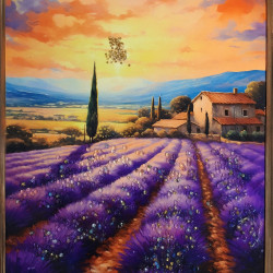 Tablou „Câmp de Lavandă la Apus” 30*40CM