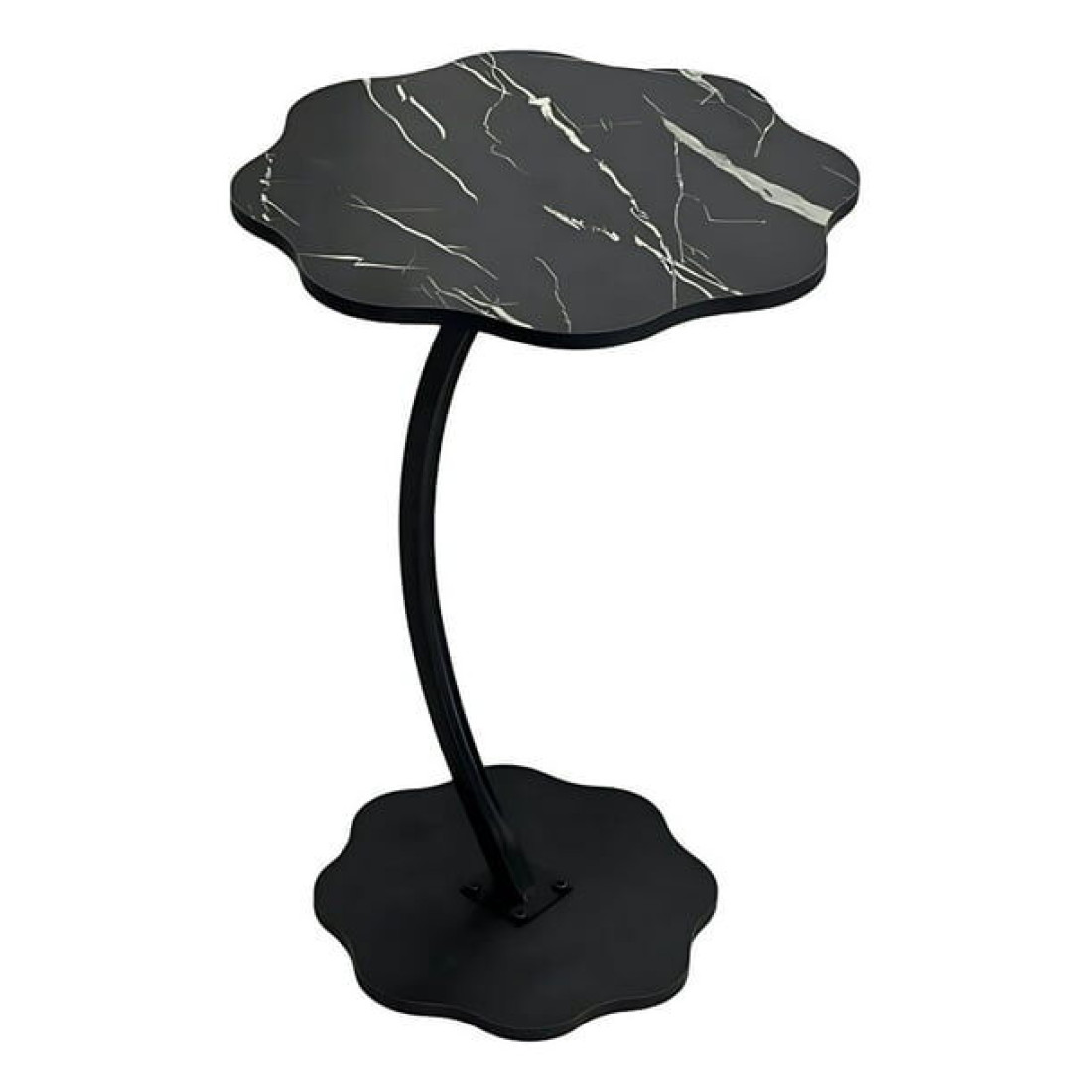 Masuta cafea, forma de C, compacta, multifunctionala, 40x40x60cm, RAC-A61-002DH