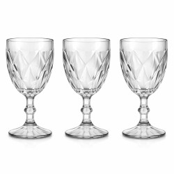 Set 3 pahare sticla cu picior, 350ml Set 3 pahare sticla cu picior, 350ml