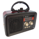 Radio portabil cu incarcaracare solara RAC-RX-BT3500, FM/AM/SW, USB, TF MP3, Bluetooth, Lanterna, Negru
