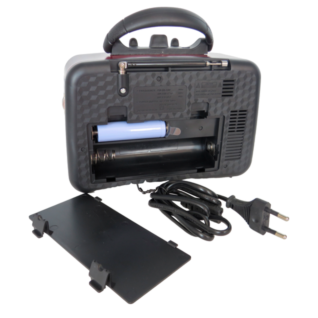 Radio portabil cu incarcaracare solara RAC-RX-BT3500, FM/AM/SW, USB, TF MP3, Bluetooth, Lanterna, Negru