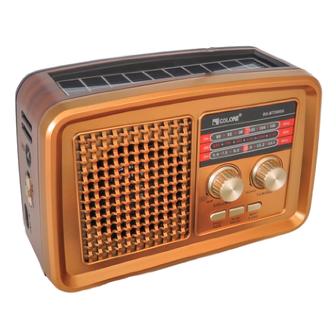 Radio portabil cu incarcaracare solara RAC-RX-BT3500, FM/AM/SW, USB, TF MP3, Bluetooth, Lanterna