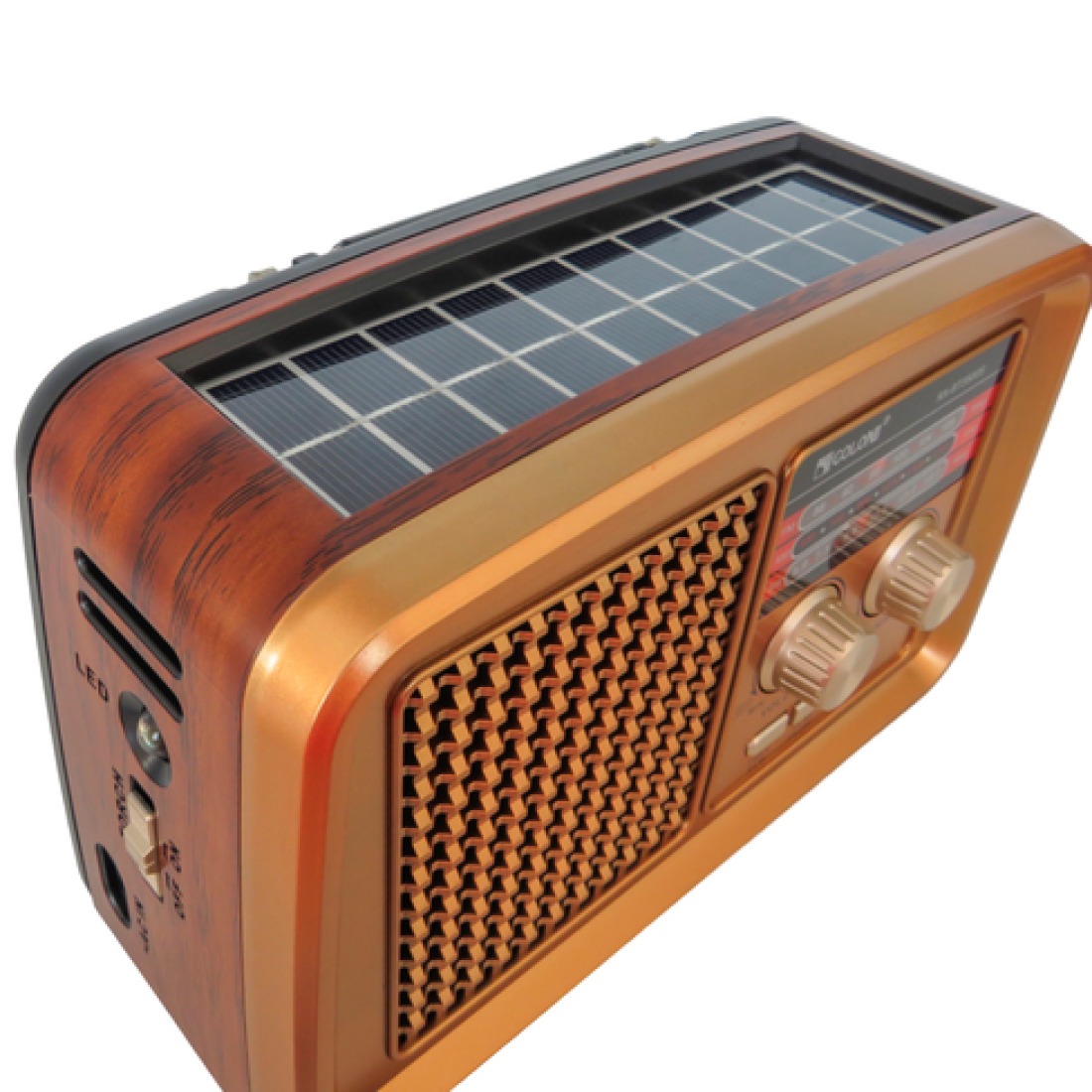 Radio portabil cu incarcaracare solara RAC-RX-BT3500, FM/AM/SW, USB, TF MP3, Bluetooth, Lanterna