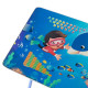 Set Masa pliabila cu Scaun pentru Copii, RAC, Masa 60x40 cm, Scaun 28x28 cm, Culoare Albastru, Model Aqua Magic