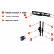 Suport universal TV de perete fix RTS - HT002, Diagonala ecran: 32" - 55" (81 - 140cm), Inclinare reglabila -15°/+15° grade, Instalare Usoara, Negru