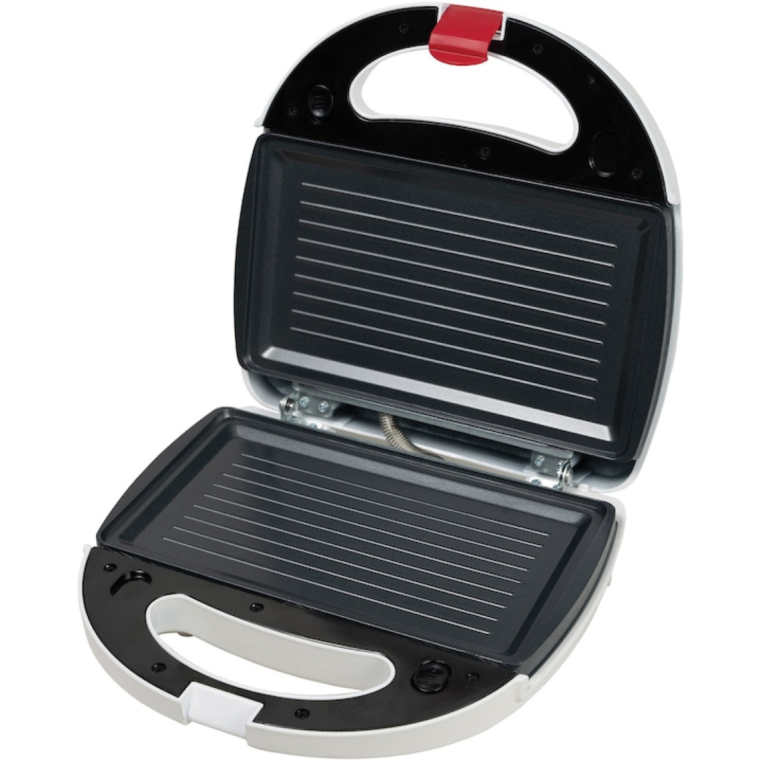 Sandwich maker Heinner Jadde 750 SM-2K750WH, 750W, plite detasabile, invelis antiaderent, capacitate: 2 sandwich-uri, Alb 