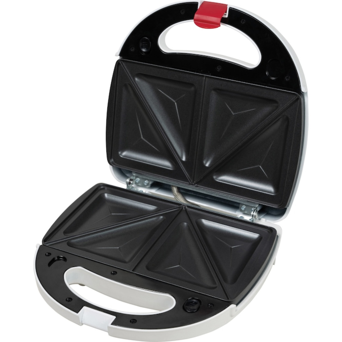 Sandwich maker Heinner Jadde 750 SM-2K750WH, 750W, plite detasabile, invelis antiaderent, capacitate: 2 sandwich-uri, Alb 