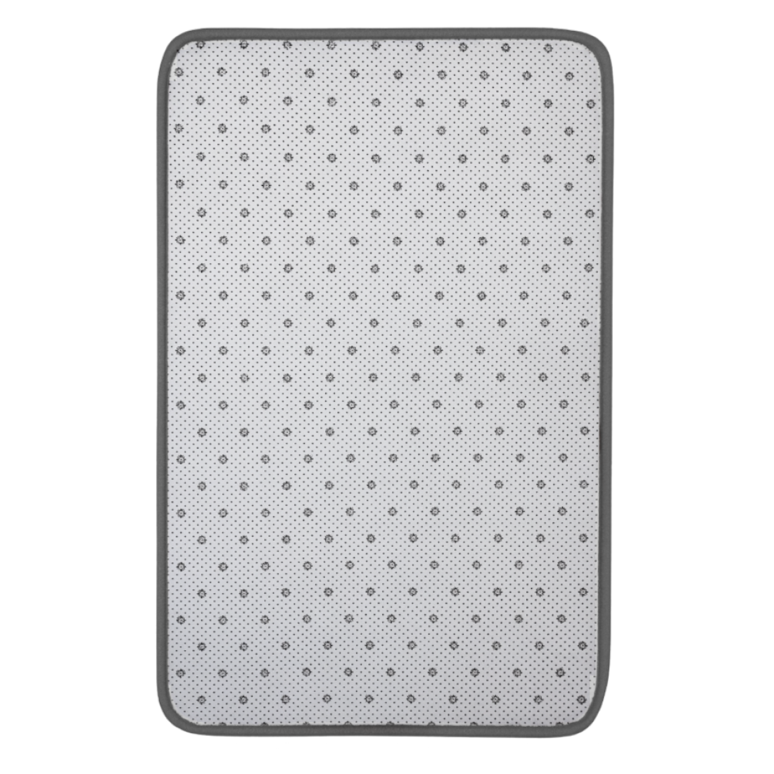 Set 2 covorase baie, gri, model valuri, 80x50cm, 40x50cm