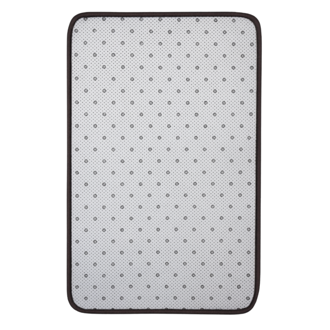 Set 2 covorase baie, maro, model valuri, 80x50cm, 40x50cm