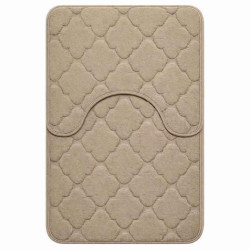 Set 2 covorase baie, bej, model romb, 80x50cm, 40x50cm