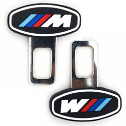 Set 2 cleme anulare sunet centura auto, BMW M, negre