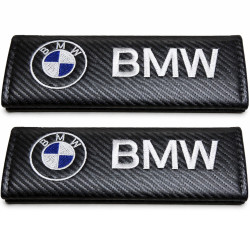 Set 2 huse de protectie centura, 24x6 cm, BMW, negre
