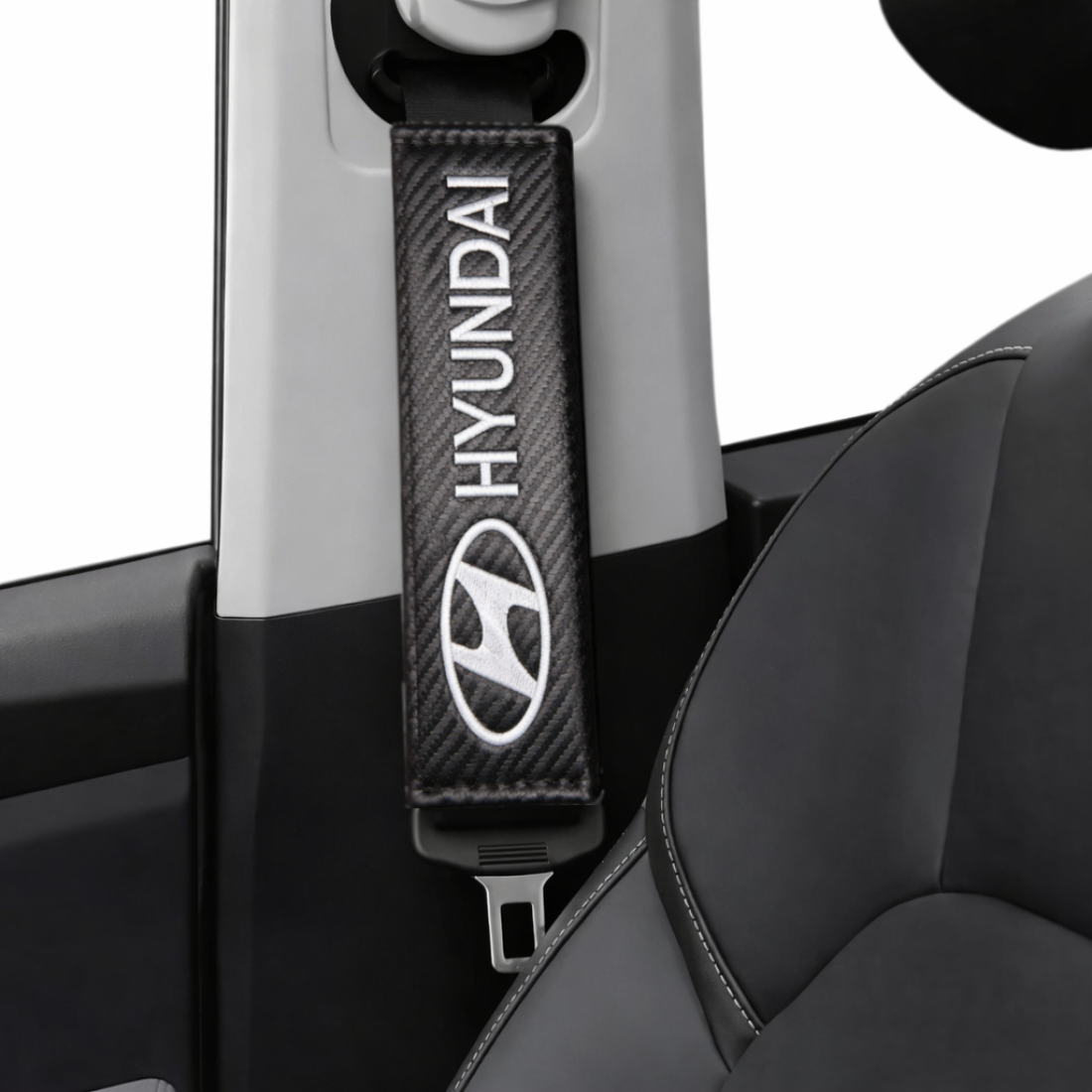 Set 2 huse de protectie centura, 24x6 cm, HYUNDAI, negre