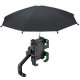Suport telefon cu umbrela, adaptor bicicleta, negru