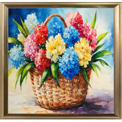 TABLOU COSULET CU FLORI 30 X 30CM