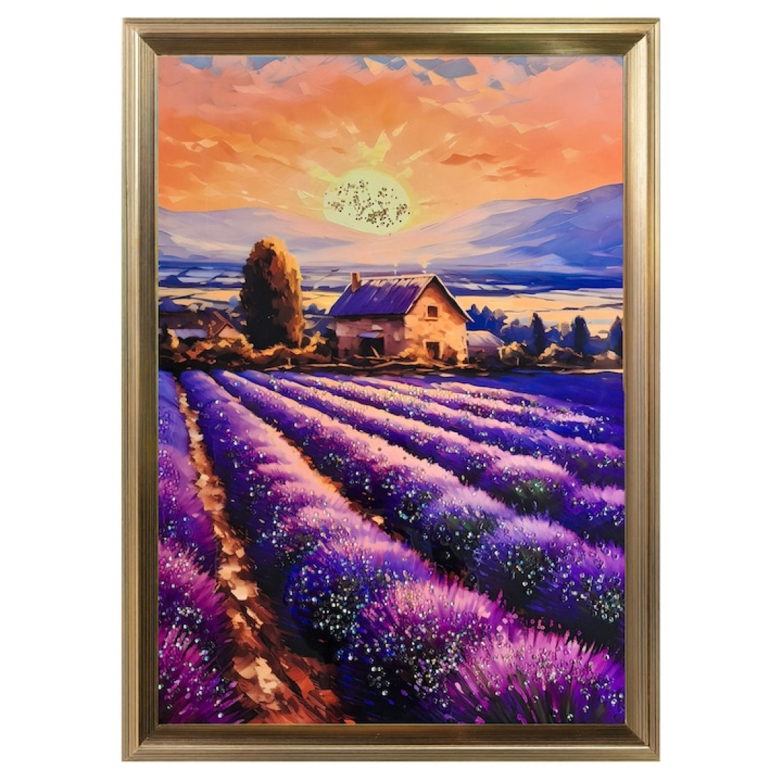 Tablou „Câmp de Lavandă la Apus” 60*80CM